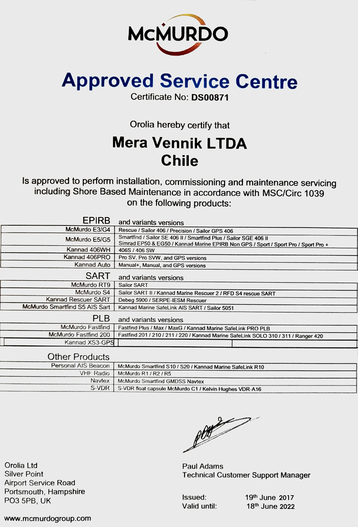 Certificado oficial 1